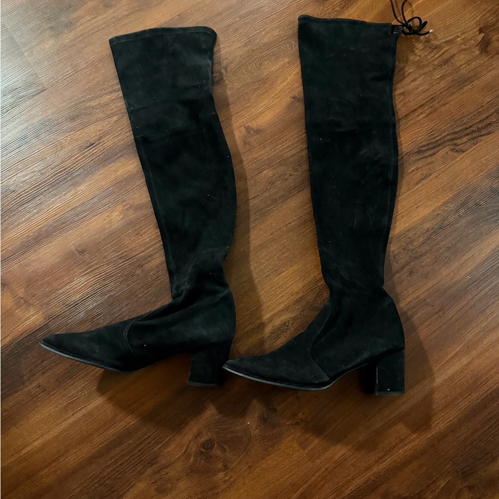 Stuart Weitzman Black Over-the-Knee Boots